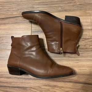 Coach Brown Leather Booties 9.5